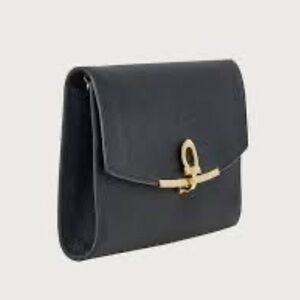 Authentic Salvatore Ferragamo Gancini Leather Wallet on chain 💕